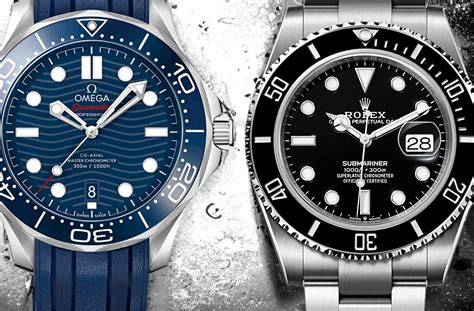 omega seamaster rolex submariner comparison|rolex seamaster watch.